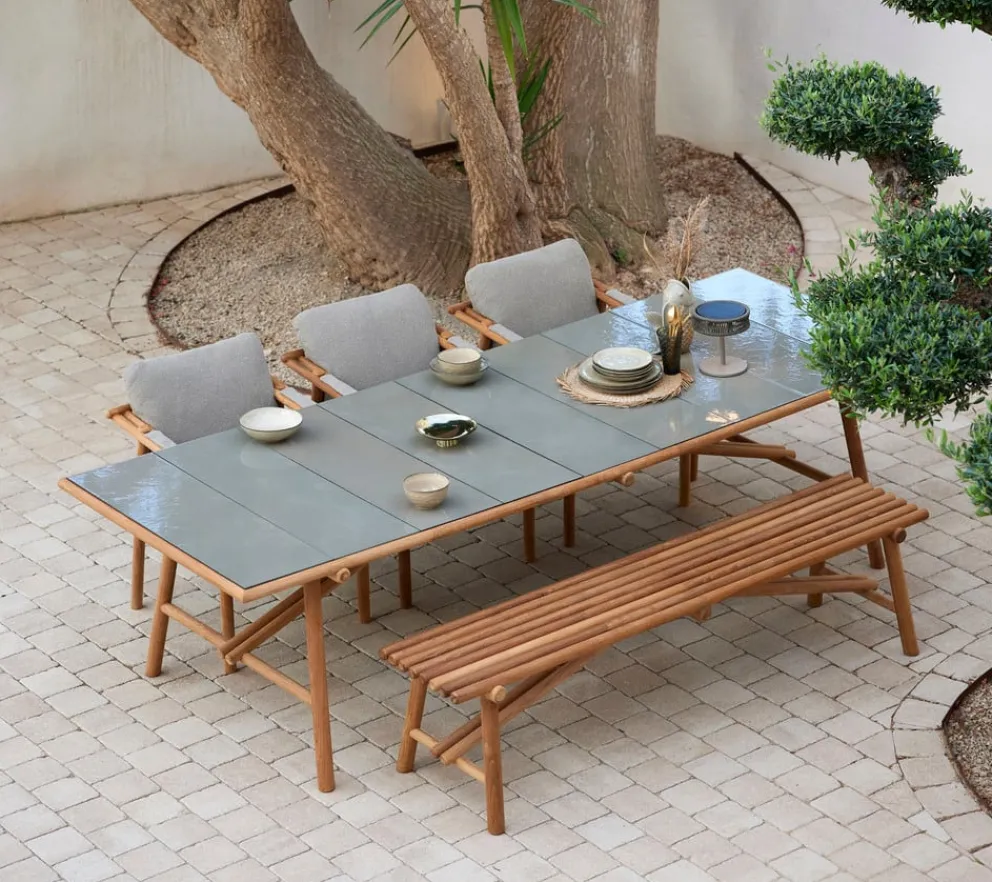 Cane-line Gartenbank Sticks teakfarbig Outlet