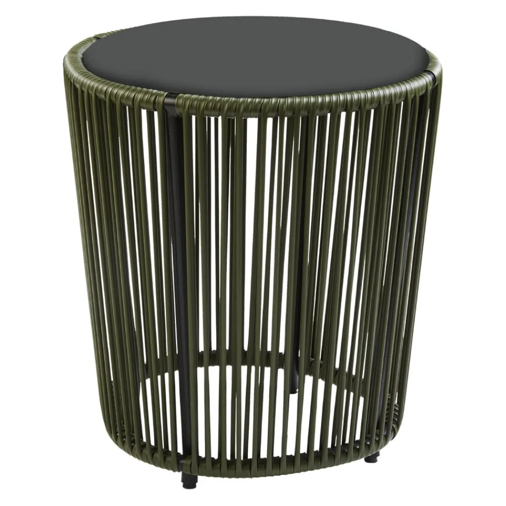 Ames Gartenbeistelltisch Cartagenas oliv, schwarz New