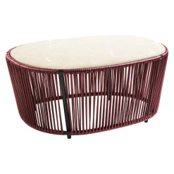 Ames Gartenbeistelltisch Cartagenas bordeaux, crème, schwarz Clearance