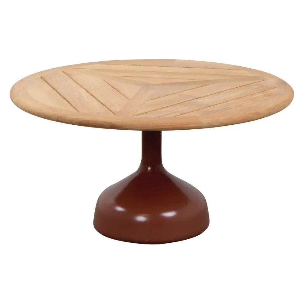 Cane-line Gartenbeistelltisch Glaze korallenrot, teakfarbig Discount