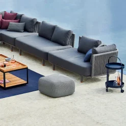 Cane-line Gartenbeistelltisch Level lava grey, teakfarbig Best