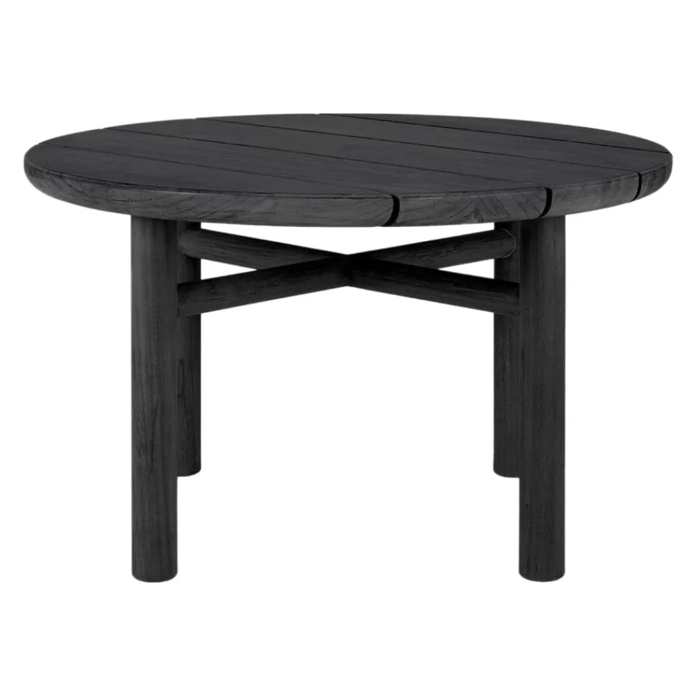 Ethnicraft Gartenbeistelltisch Quatro schwarz Clearance