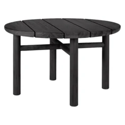 Ethnicraft Gartenbeistelltisch Quatro schwarz Clearance