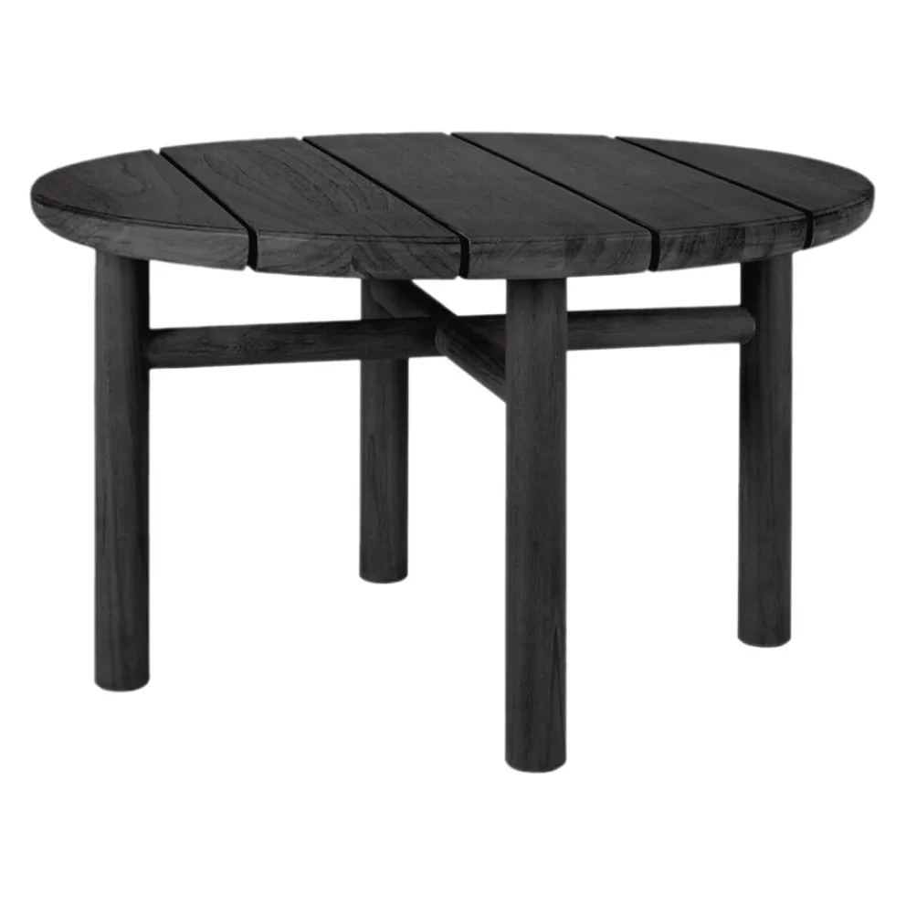 Ethnicraft Gartenbeistelltisch Quatro schwarz Clearance