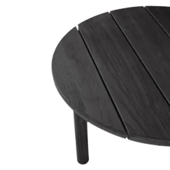 Ethnicraft Gartenbeistelltisch Quatro schwarz Clearance
