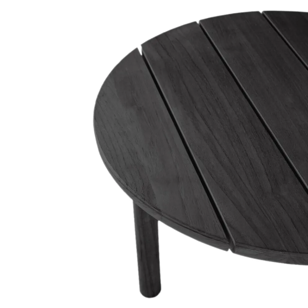 Ethnicraft Gartenbeistelltisch Quatro schwarz Clearance
