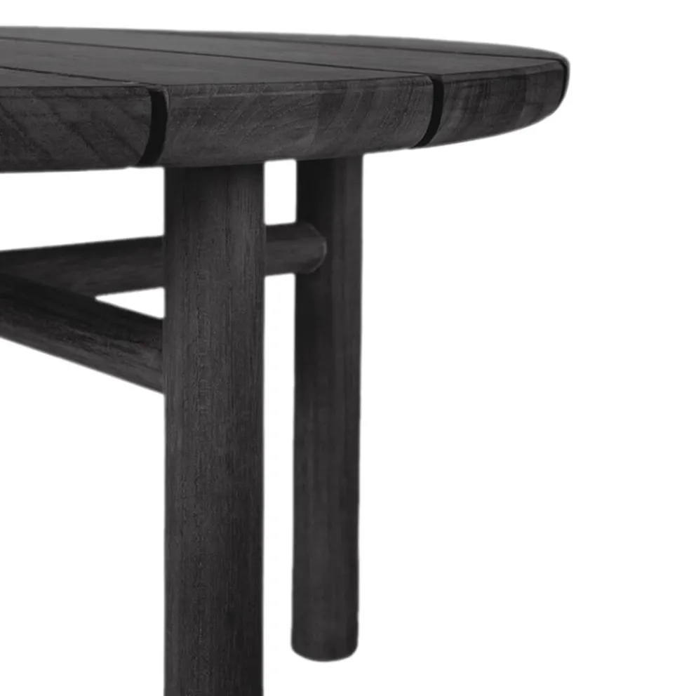Ethnicraft Gartenbeistelltisch Quatro schwarz Clearance