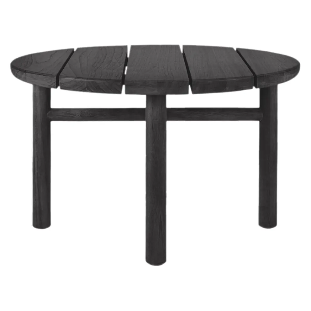 Ethnicraft Gartenbeistelltisch Quatro schwarz Clearance
