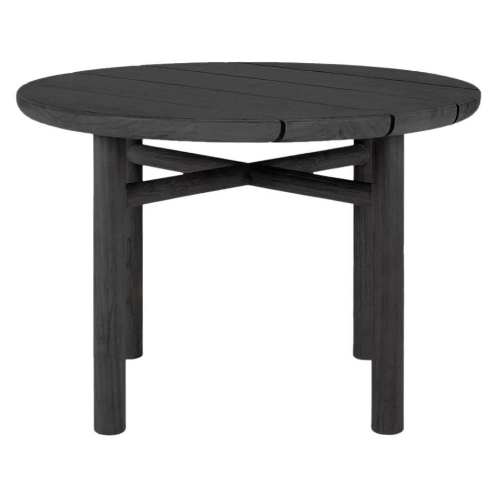 Ethnicraft Gartenbeistelltisch Quatro schwarz New