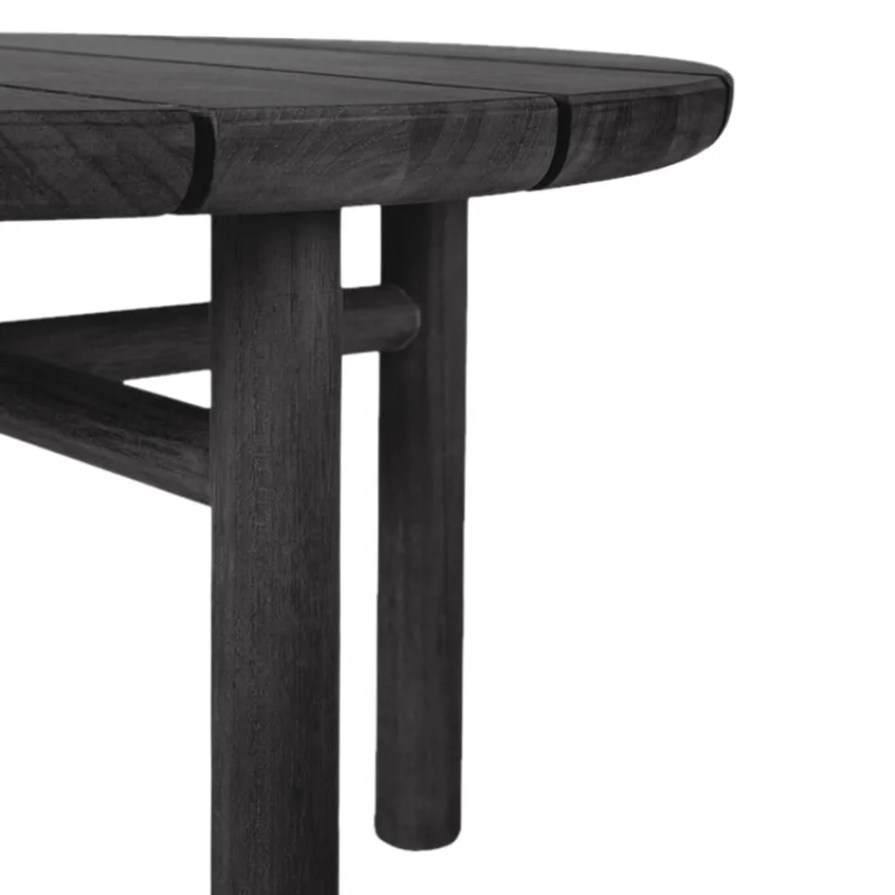 Ethnicraft Gartenbeistelltisch Quatro schwarz New