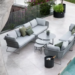 Cane-line Gartenbeistelltisch Twist grey COG, light grey