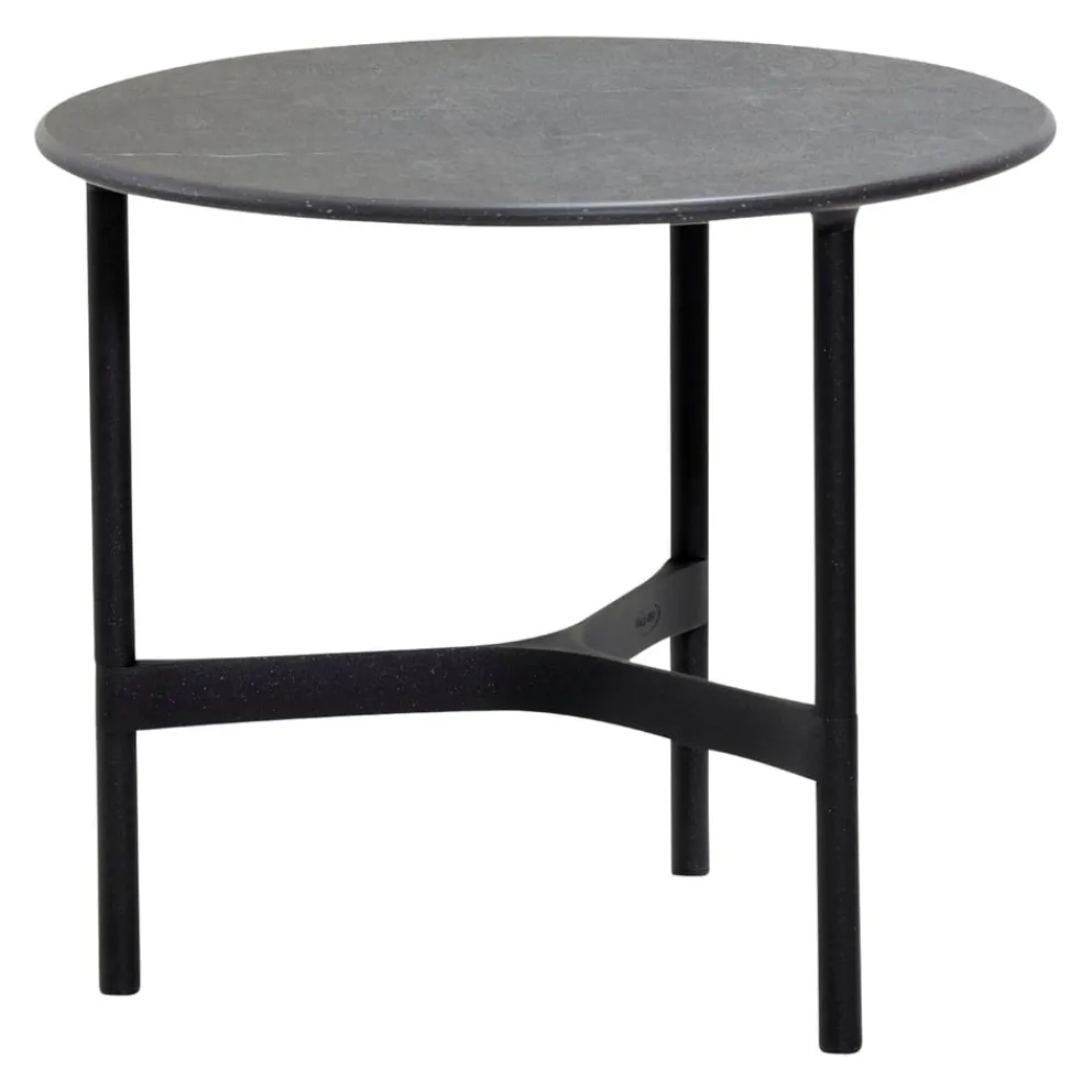 Cane-line Gartenbeistelltisch Twist black COB, lava grey Discount
