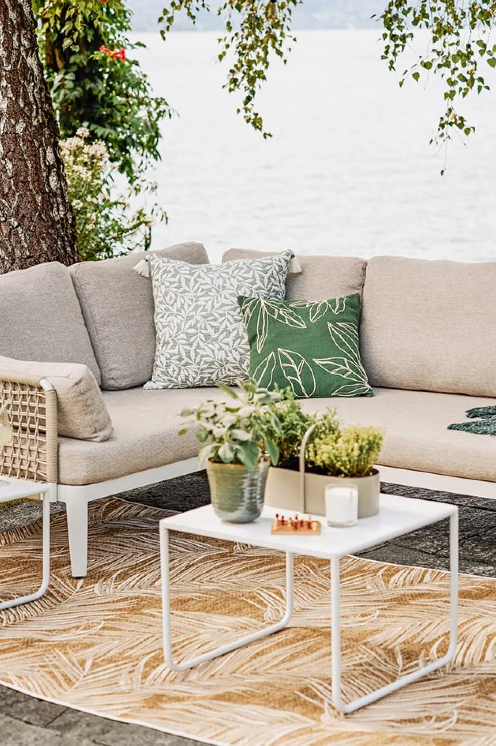BYYU Gartenbeistelltisch Venedig weiss Discount