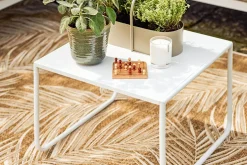 BYYU Gartenbeistelltisch Venedig weiss Online
