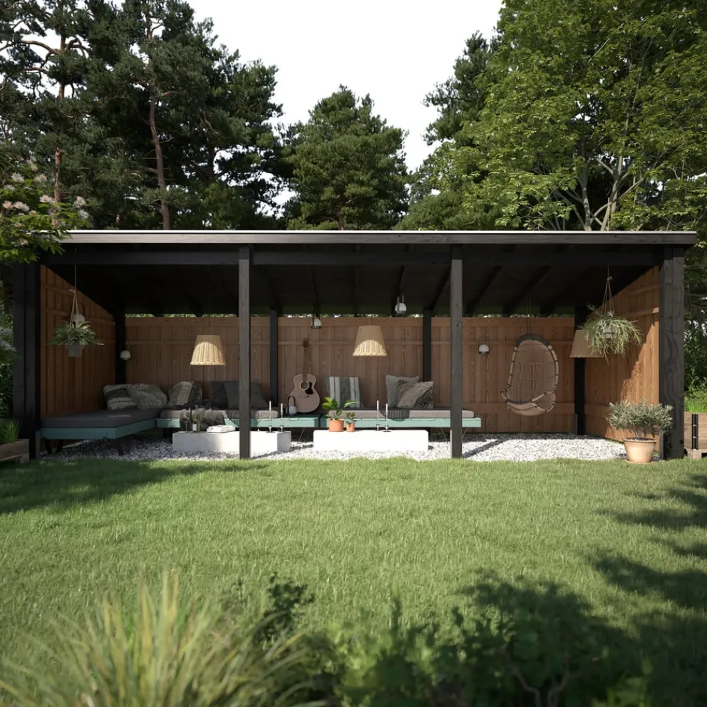 PLUS Gartenhaus Multi fichtefarbig