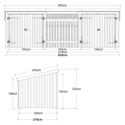 PLUS Gartenhaus Multi fichtefarbig Online
