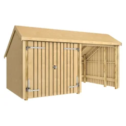 PLUS Gartenhaus Multi fichtefarbig Discount