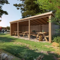 PLUS Gartenhaus Nordic fichtefarbig Discount