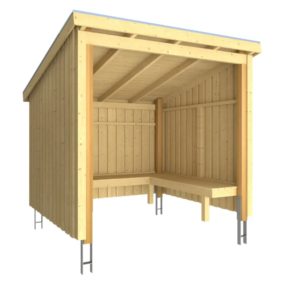 PLUS Gartenhaus Nordic fichtefarbig Outlet
