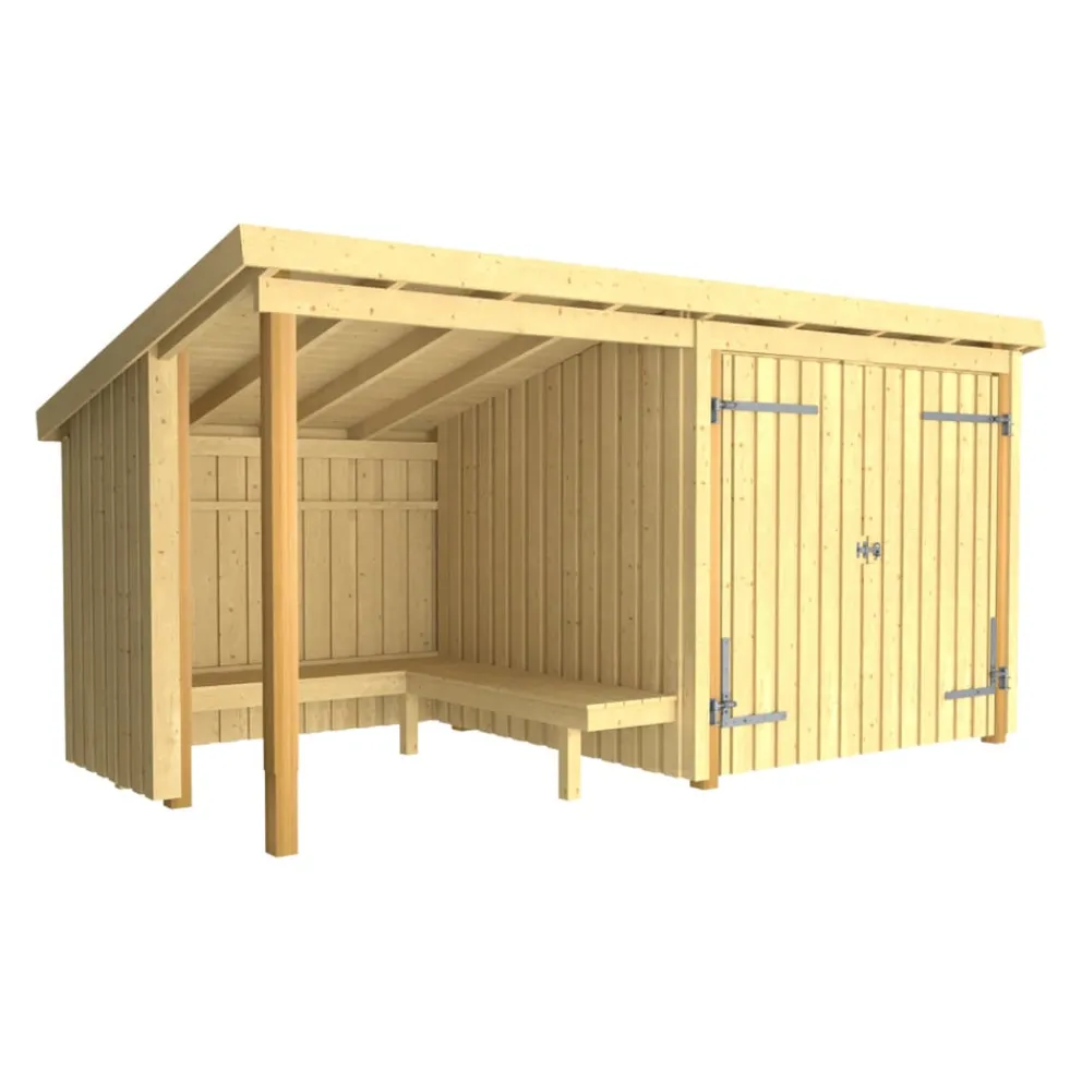 PLUS Gartenhaus Nordic fichtefarbig Outlet