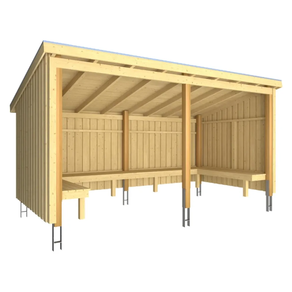 PLUS Gartenhaus Nordic fichtefarbig Hot