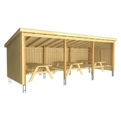 PLUS Gartenhaus Nordic fichtefarbig Outlet