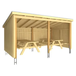 PLUS Gartenhaus Nordic fichtefarbig