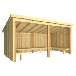 PLUS Gartenhaus Nordic fichtefarbig New