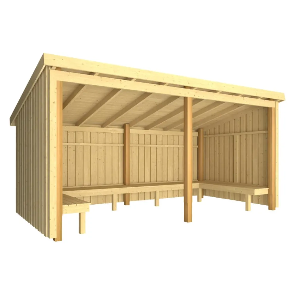 PLUS Gartenhaus Nordic fichtefarbig New