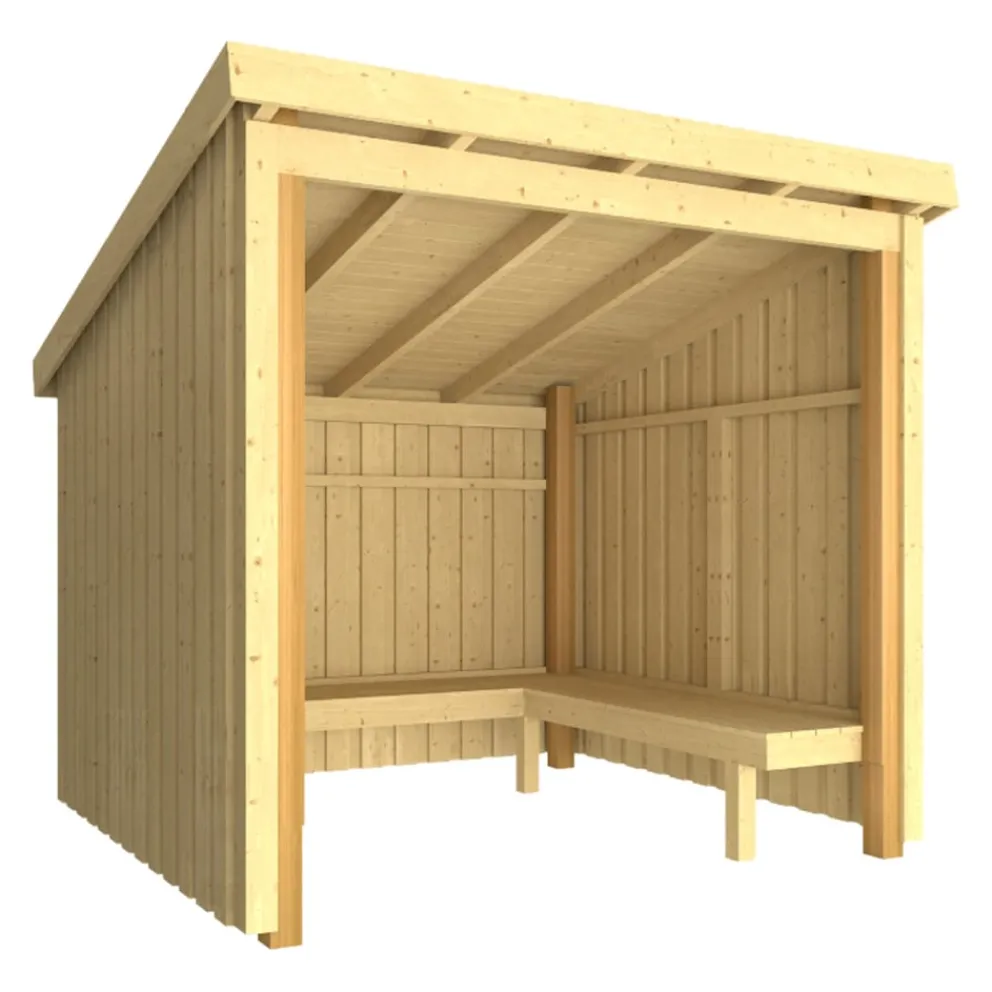 PLUS Gartenhaus Nordic fichtefarbig Hot