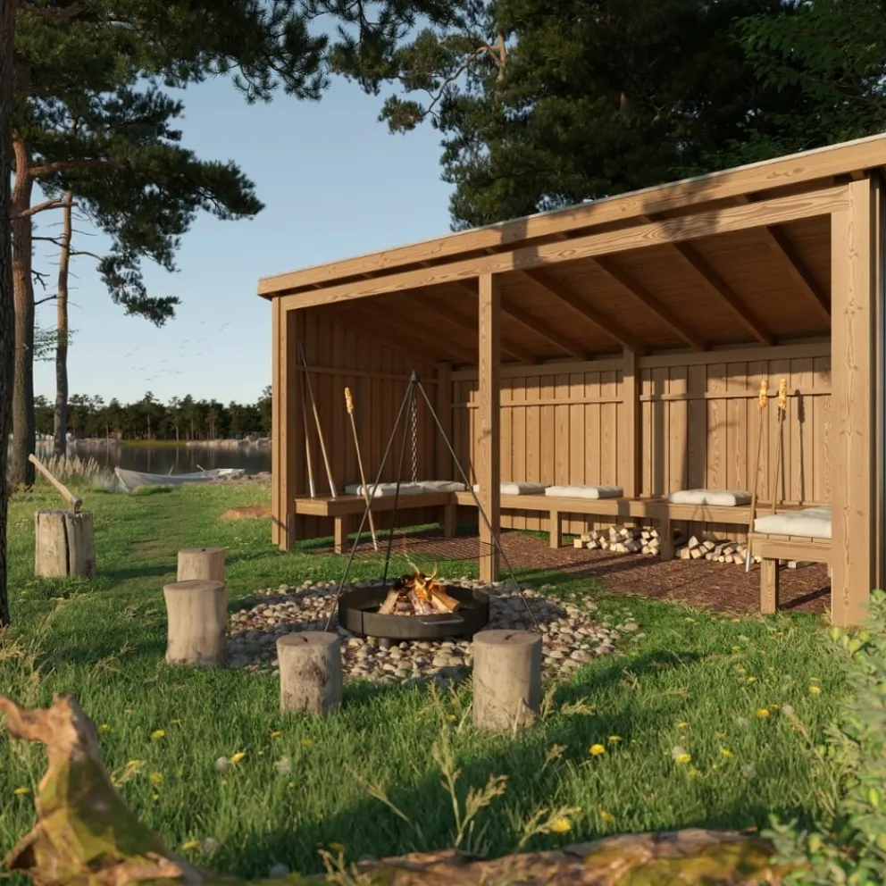 PLUS Gartenhaus Nordic fichtefarbig Discount
