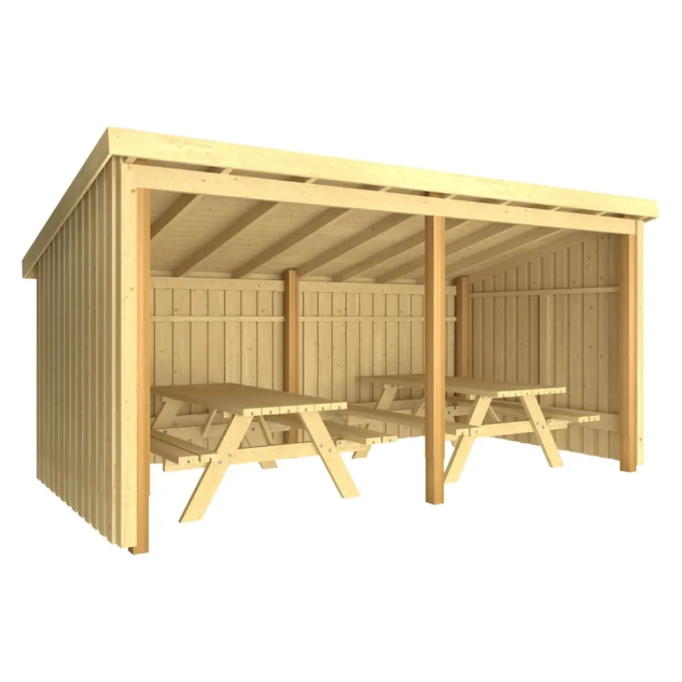 PLUS Gartenhaus Nordic fichtefarbig New