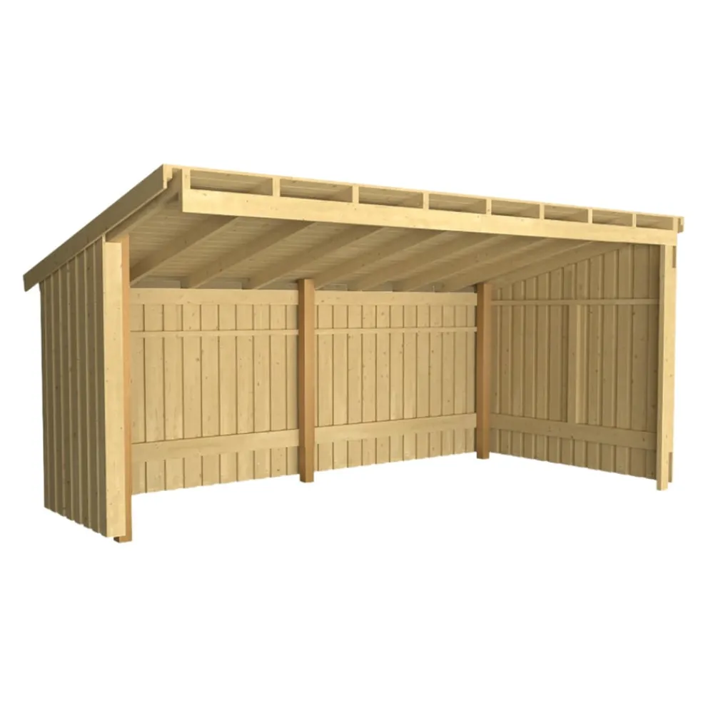PLUS Gartenhaus Wandmodell fichtefarbig Outlet