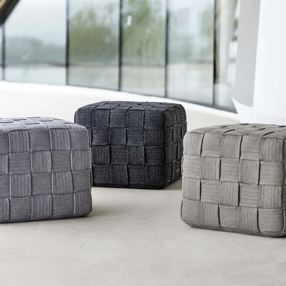 Cane-line Gartenhocker Cube dunkelgrau Online
