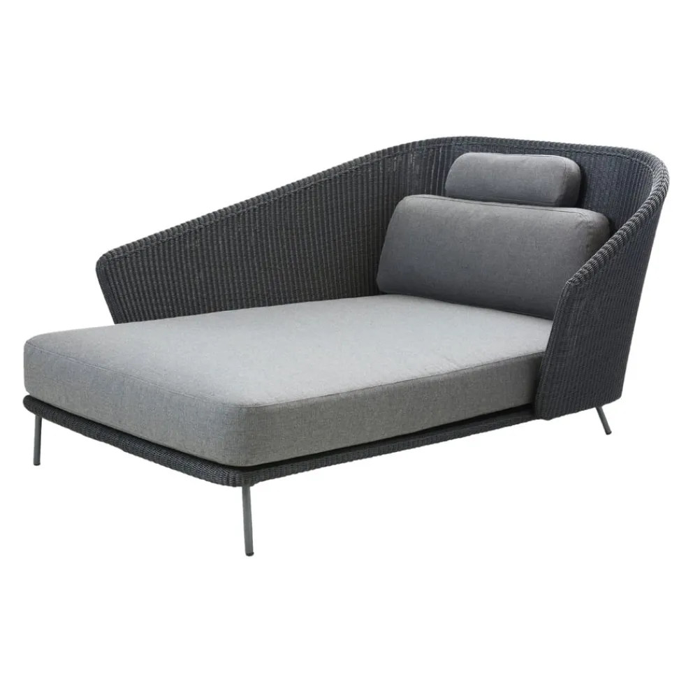 Cane-line Gartenliege Mega dunkelgrau Hot