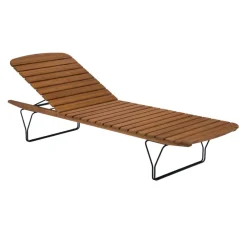 Houe Gartenliege Molo bambusfarbig, schwarz New
