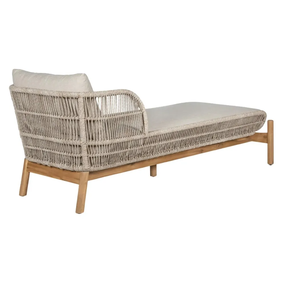edy&liv Gartenliege Terracina akaziefarbig, graubeige Hot