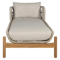 edy&liv Gartenliege Terracina akaziefarbig, graubeige Hot