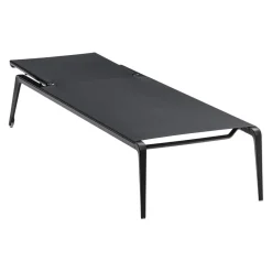 Fast Gartenliege Ushuaia Alluminio 2 nero, Batyline BNE nero New