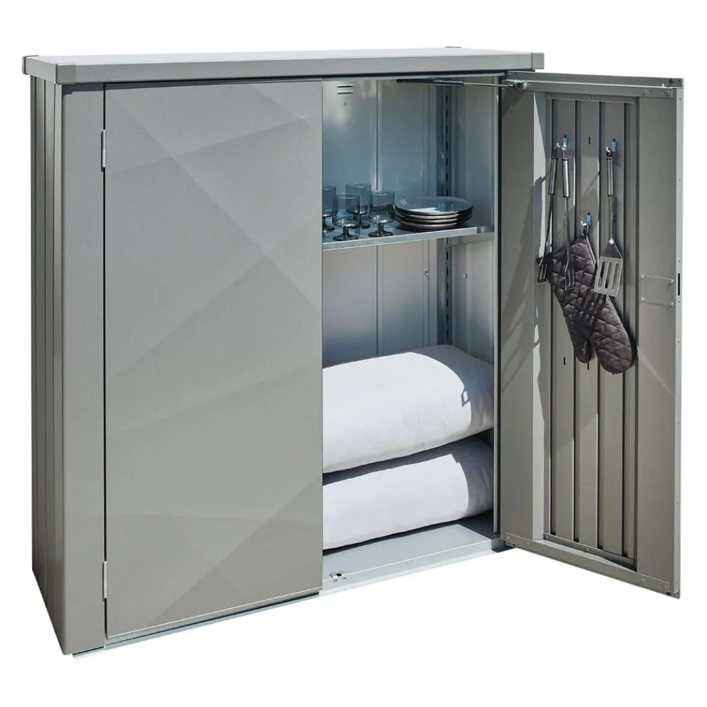 Biohort Gartenschrank Romeo Gr. M X-Design quarzgrau New