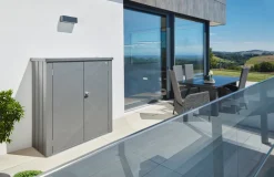 Biohort Gartenschrank Romeo Gr. M X-Design quarzgrau New