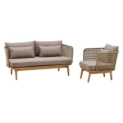 Johann Jakob Gartensessel Bermuda beige, taupe