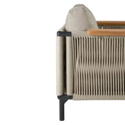 Ethnicraft Gartensessel Corbey beigegrau, braun, schwarz Clearance