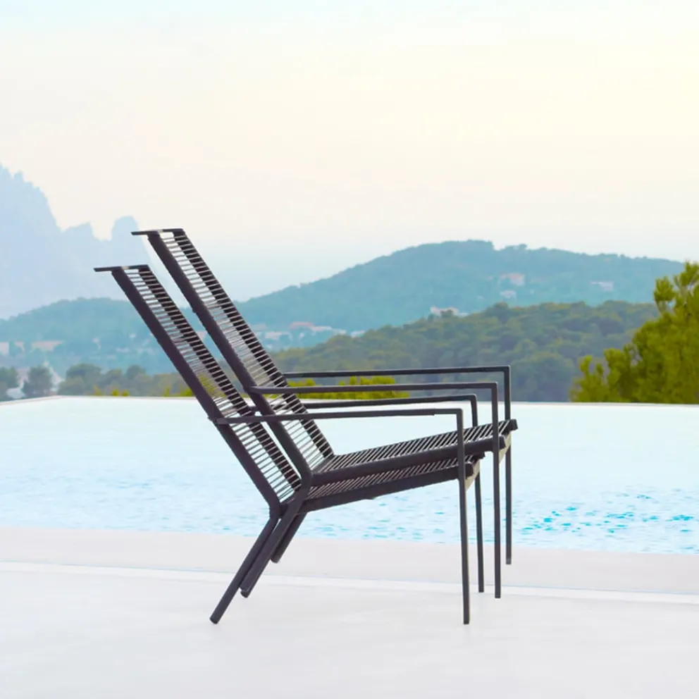 Cane-line Gartensessel Edge anthrazit Hot