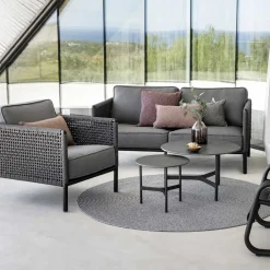 Cane-line Gartensessel Encore dunkelgrau, lava grey Clearance