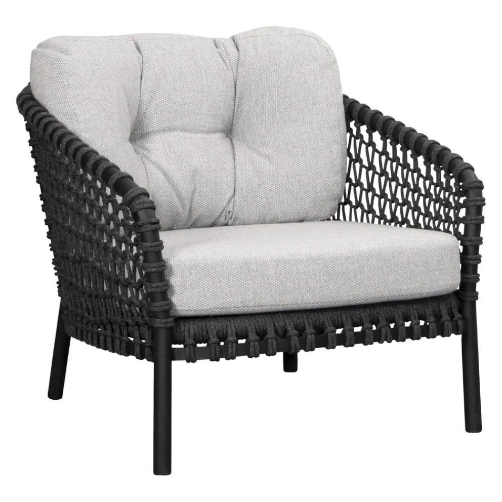 Cane-line Gartensessel Ocean Dark grey, Light brown Y116 Outlet