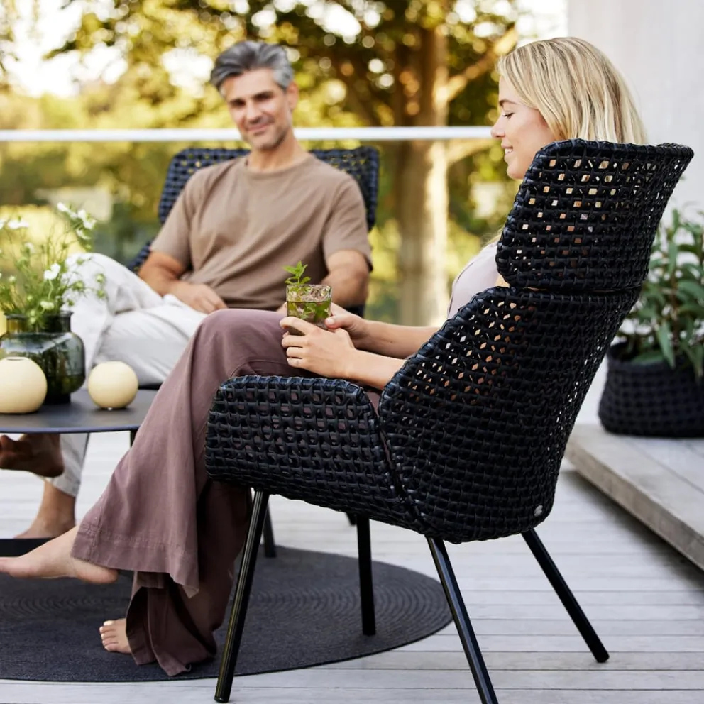 Cane-line Gartensessel Vibe Black, anthrazit Clearance