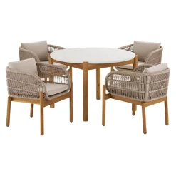 edy&liv Garten-Set Terracina braunbeige Discount