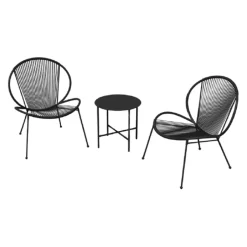 Garten-Set Valencia schwarz