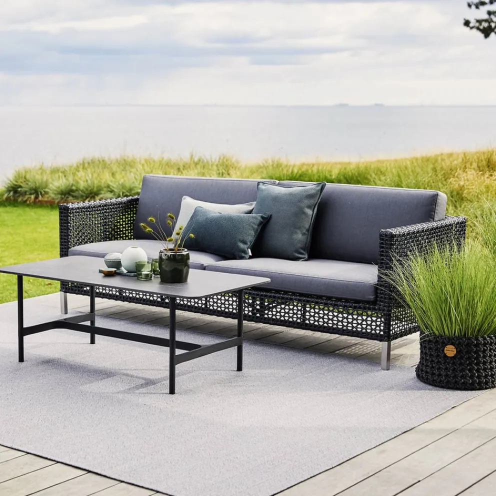 Cane-line Gartensofa Connect dunkelgrau, schwarz Clearance